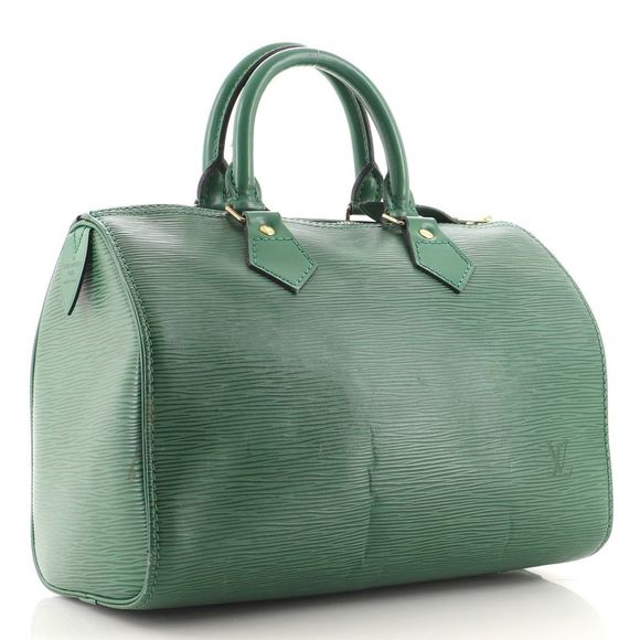 Louis Vuitton Speedy Handbag Epi Leather 25 Green - Picture 2 of 11